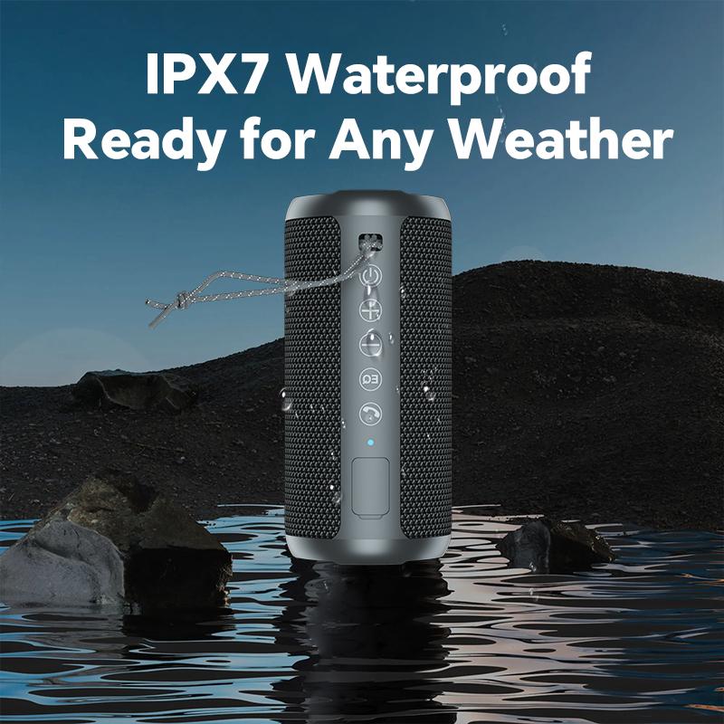 OQPO Pro Portable Bluetooth Outdoor Speakers with Dual Speakers, 24W High Volume Stereo, TWS Function, IPX7 Waterproof Wireless Subwoofer Audio