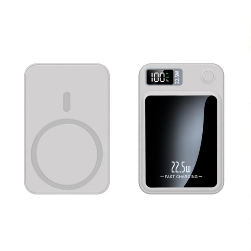 Green Springtok Digital Power Display 10000 Mah Ultra-Thin Mini Wireless Magnetic Power Bank for Iphone & Android Phones