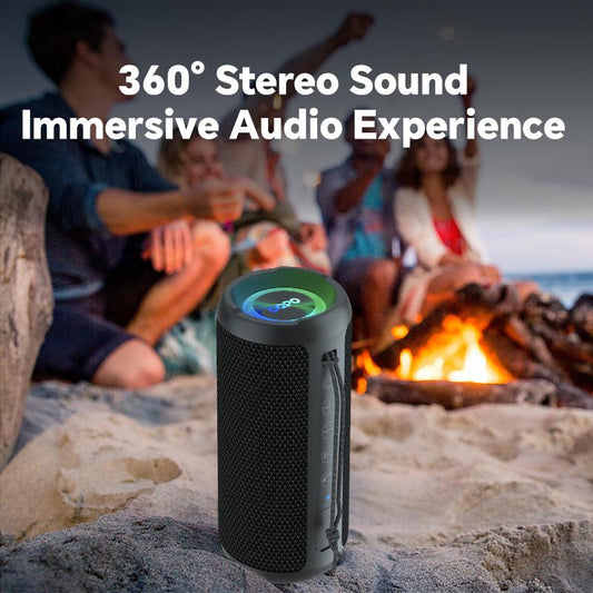 OQPO Pro Portable Bluetooth Outdoor Speakers with Dual Speakers, 24W High Volume Stereo, TWS Function, IPX7 Waterproof Wireless Subwoofer Audio